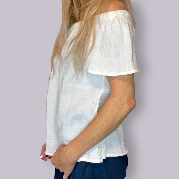 ANTHROPOLOGIE Adiva Off-Shoulder Peasant Top‎ - Picture 5 of 7